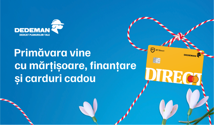 Primăvara vine cu mărțișoare, finanțare și carduri cadou Primăvara vine cu mărțișoare, finanțare și carduri cadou